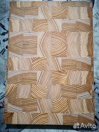 Разделочная доска торцевая из лиственницы 25*35