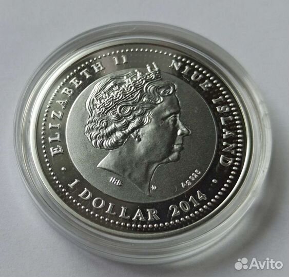 Серебряная монета Год лошади 2014 Ниуэ