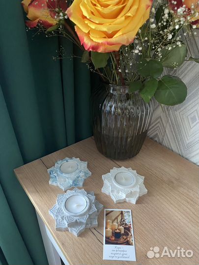 Подсвечник гипс