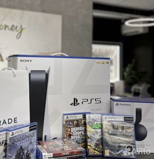 Sony Playstation 5 с дискодом + 650 игр