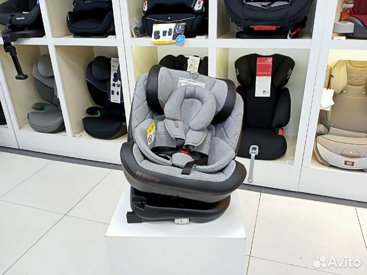 Автокресло 0-36кг поворотное Luxmom 299 Grey