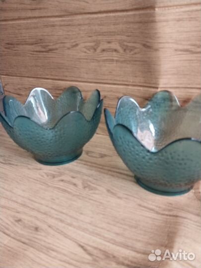 Салатник цветное стекло СССР