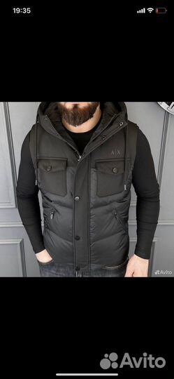 Безрукавка с капюшоном Armani