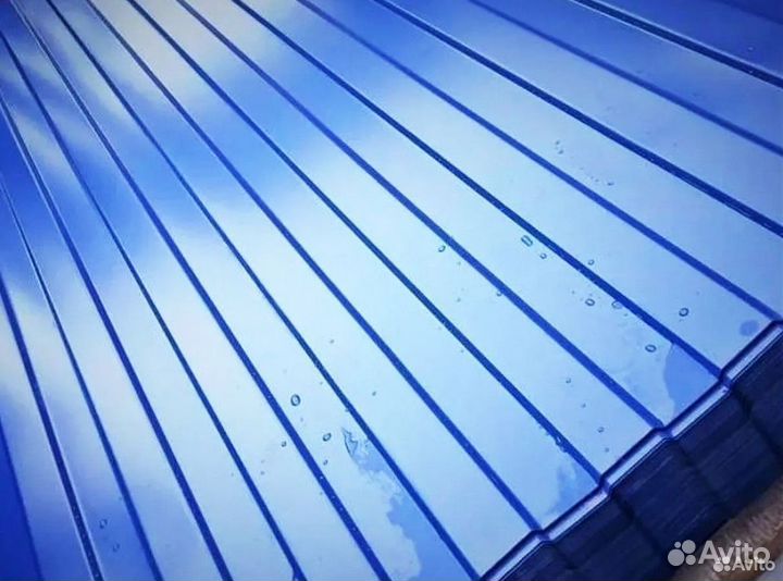 Профлист с8 синий / для забора / 0.35 / 0.4 / 0.45