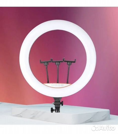 Лампа кольцевая 45 см RGB