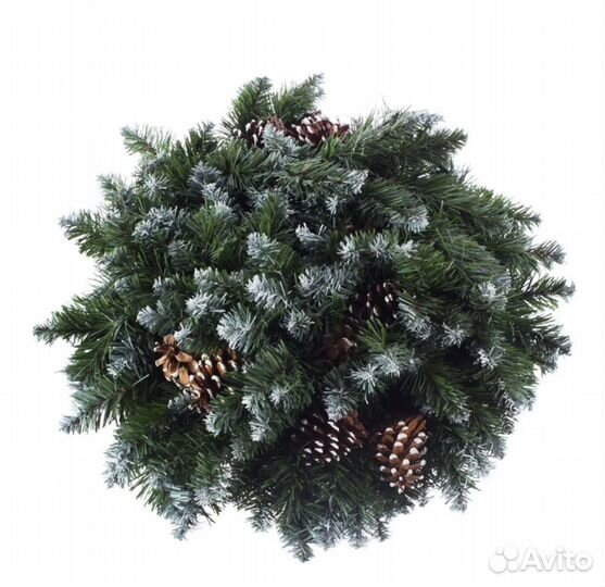 Хвойная гирлянда с натуральными шишками