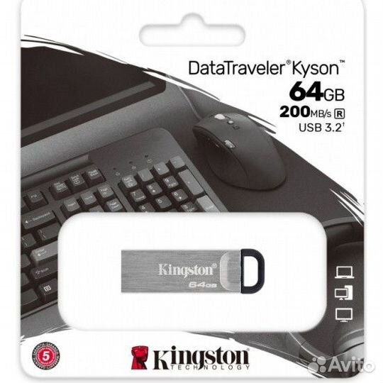Flash Usb 3.2 Kingston DataTravele Kyson на 64GB