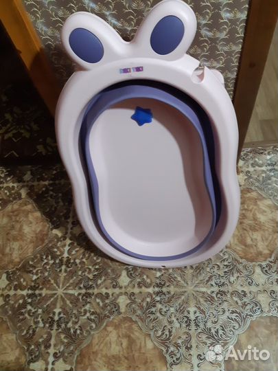 Детская ванночка складная со сливом