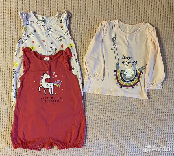 Вещи пакетом на девочку 80 86 размер