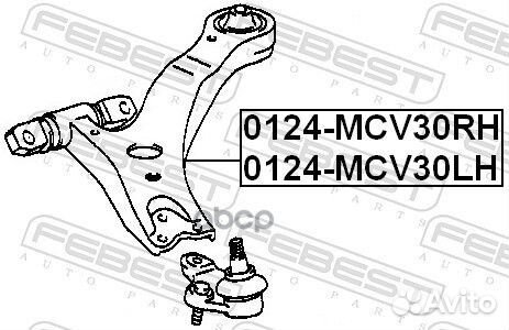 Рычаг передний правый (toyota camry ACV3#/MCV3#