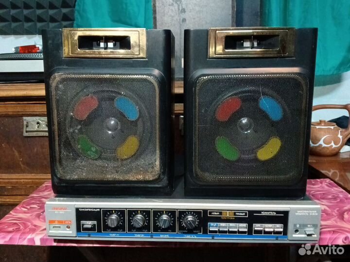 Усилитель мощности СССР вега 10у-120с колонками