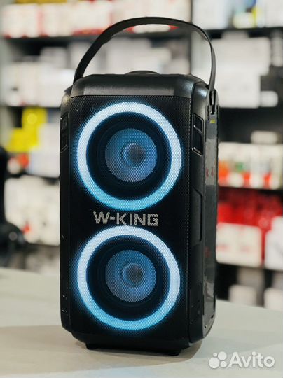 Блютуз колонка караоке 80w w-king T9 2 мик