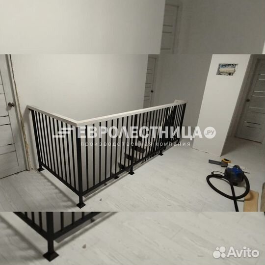 Лестница на металлокаркасе