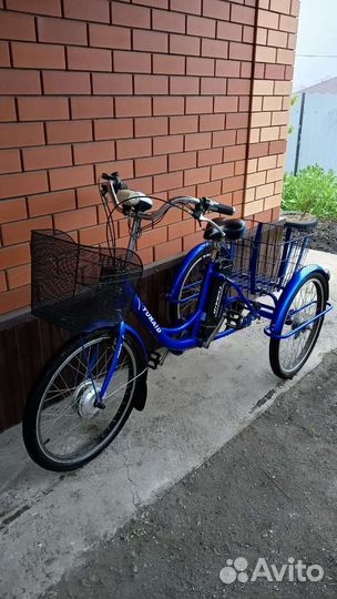 Велосипед трёхкколёсный электрический