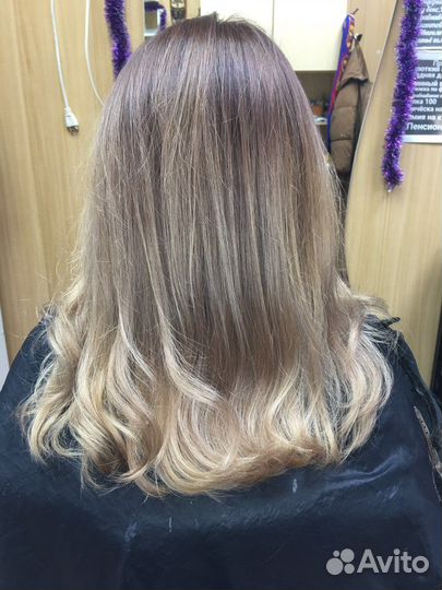 Услуги парикмахера (Мелирование,окрашивание,сложно