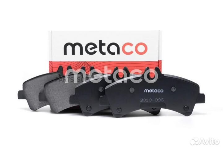 Metaco 3010096 Колодки тормозные MB sprinter 06- з