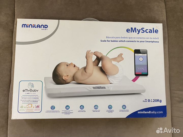 Детские электронные весы miniland