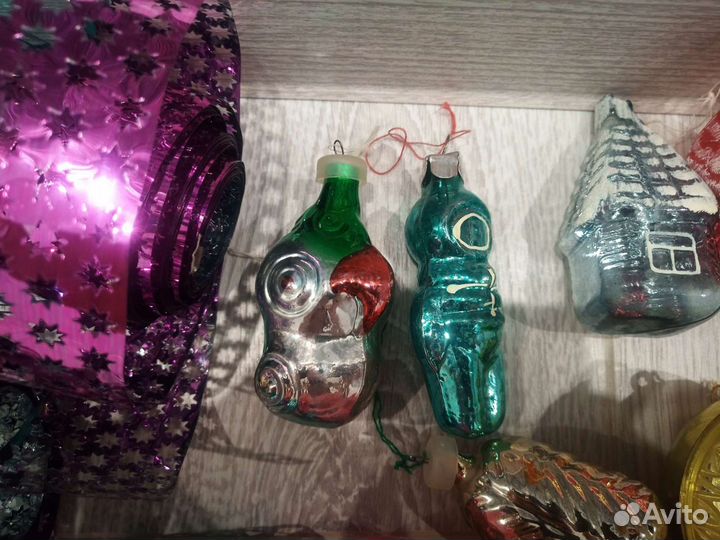 Елочные игрушки советские СССР новогодние