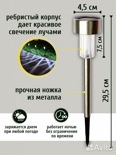 Фонари садовые