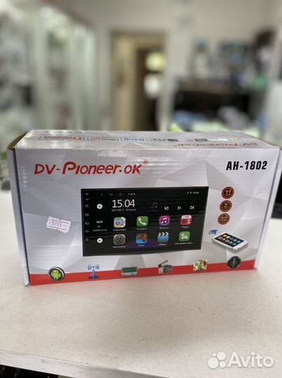 Магнитола 2 Din Pioneer.OK 7 AH-1802 (новая)