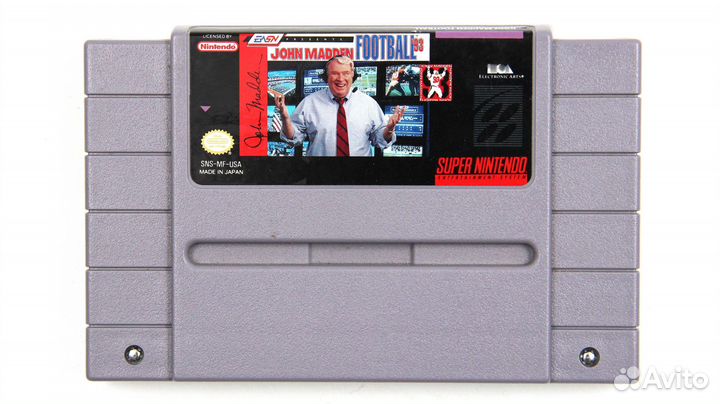 John Madden Football '93 для snes - ntsc (Без Коро