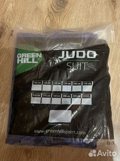 Форма новая дзюдо синяя green hill 150