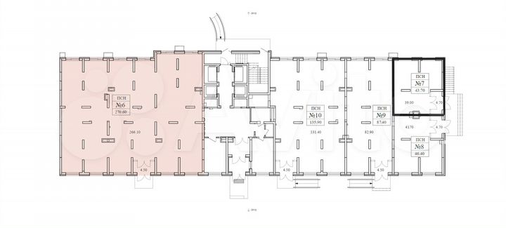 Свободного назначения, 43.7 м²