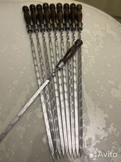 Шампура с деревянной ручкой