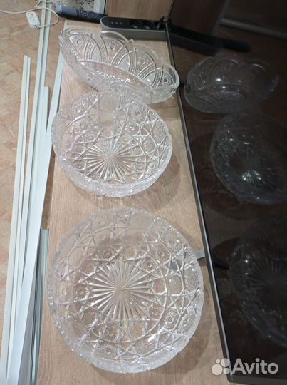 Ваза для фруктов хрусталь СССР