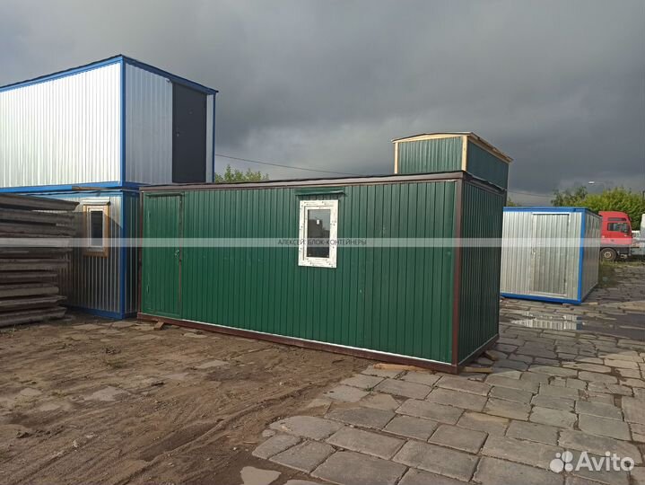Блок контейнер 6*2,4м для строителей