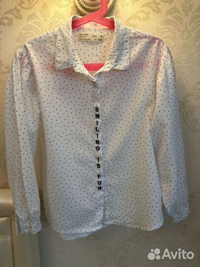 Блузка zara для девочки 128
