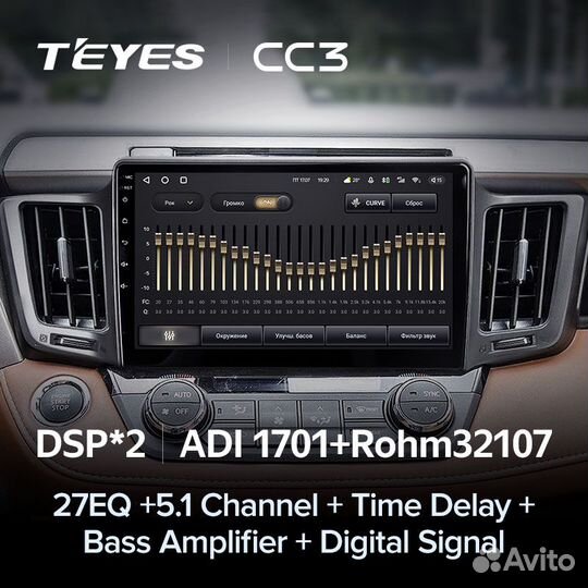 Магнитола Teyes CC3 3/32 для Toyota Rav4 2012+