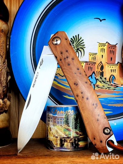 Нож складной N.C.custom respect туя satin