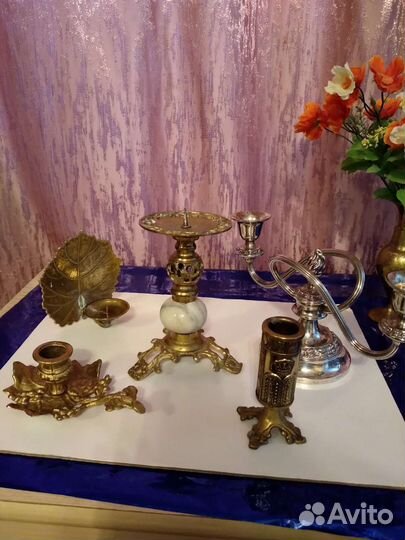 Винтажные подсвечники. Англия. Израиль