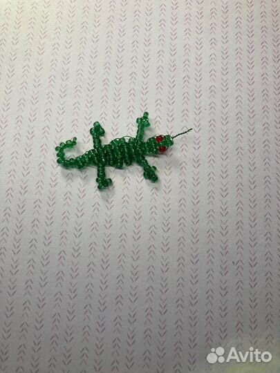 Ящерица из бисера