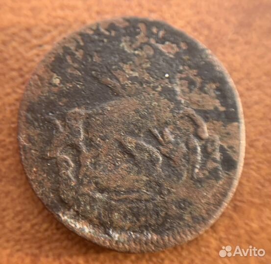 3 монеты Деньга Елизаветы, 1757, 1759, 1760