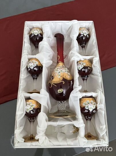 Винный набор, лепка (Чехия)