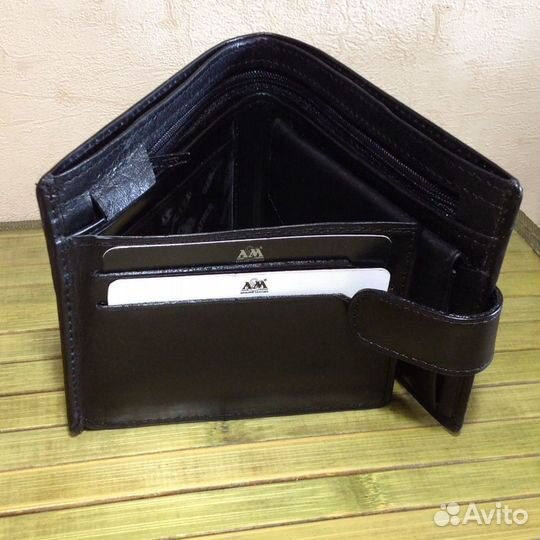 Портмоне мужское натуральная кожа A&M