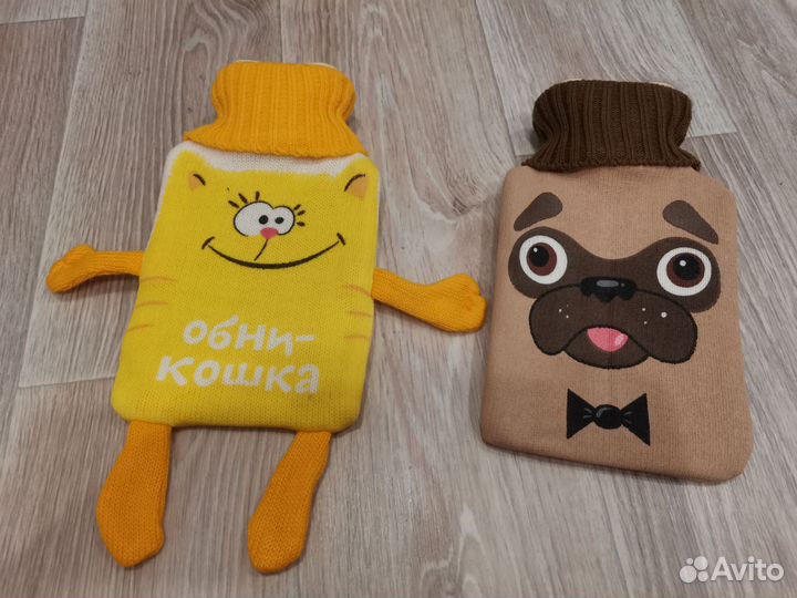 Грелка в вязанном чехле