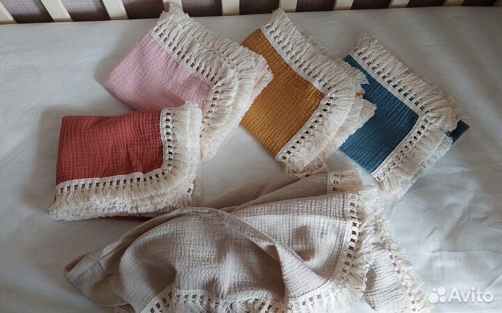 Муслиновый плед новый