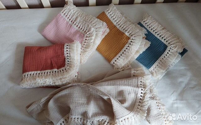 Муслиновый плед новый