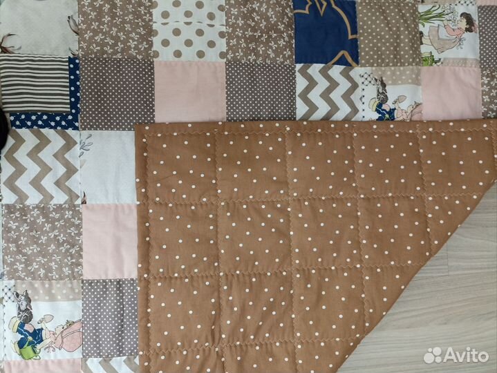 Детское лоскутное одеяло, ручной работы