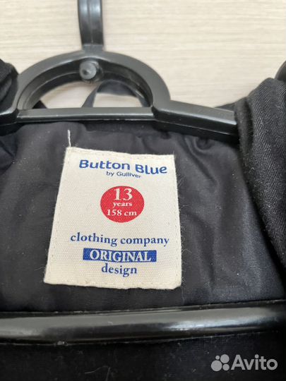 Пальто демисезонное Button blue 158