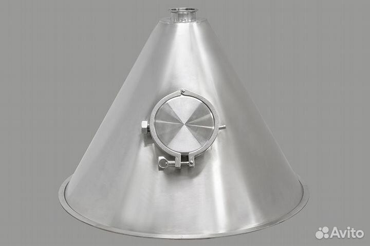 Крышка конусная с люком для кубов хд-3d-76, 100 л