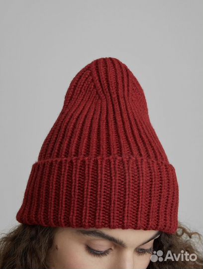 Шапка-бини крупной вязки aim clo