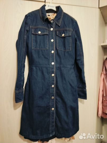 Джинсовое платье 42 размера