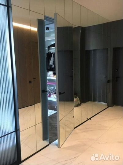 Межкомнатные скрытые двери с отделкой