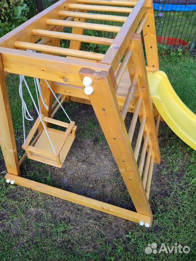Детская горка с качелями бу