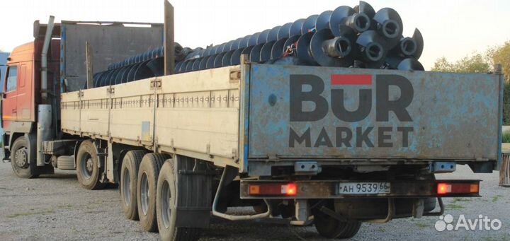 Шнек буровой, для бо-2 D-250мм, L -6м