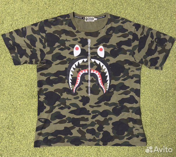 Футболка bape abc shark camo